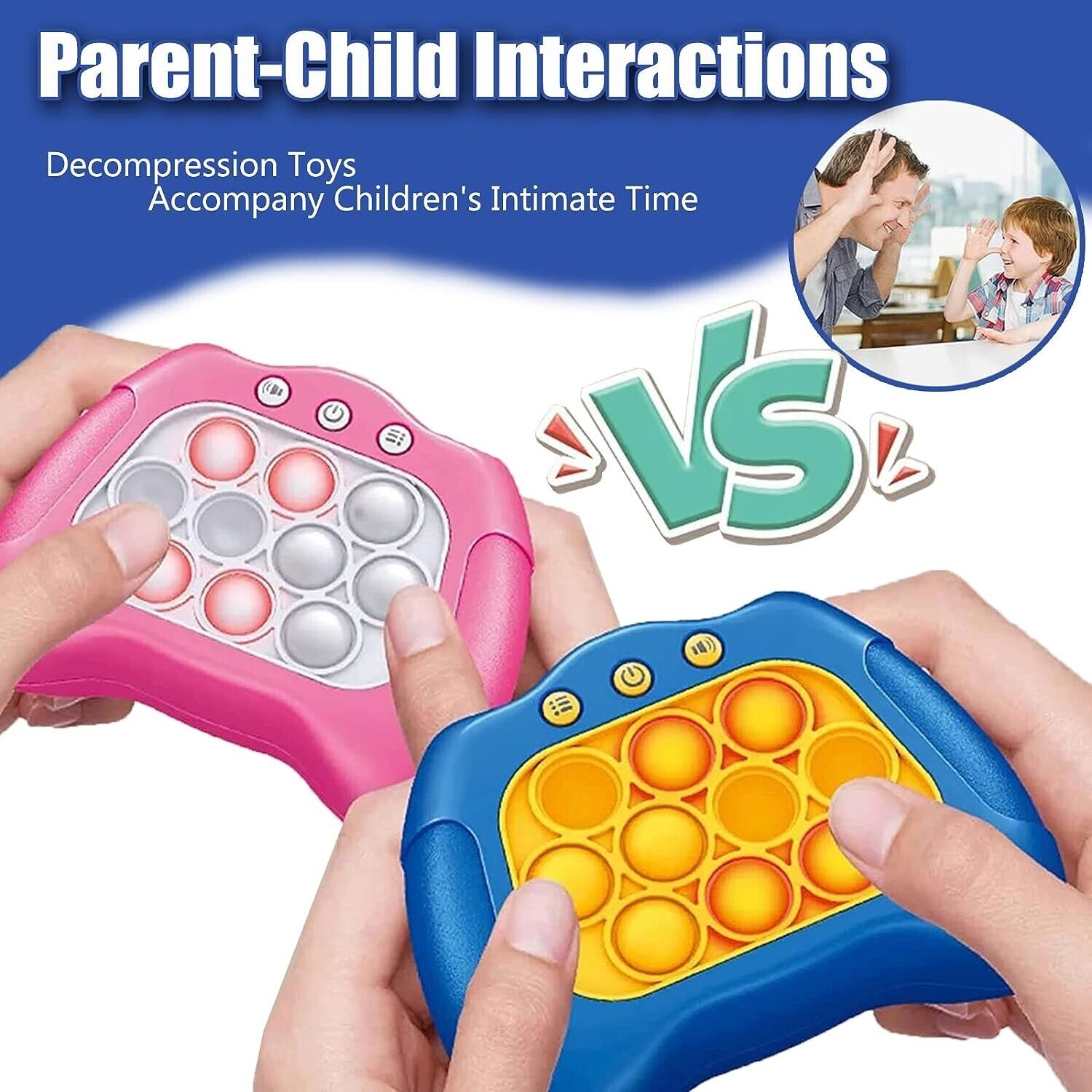 Speed Push Puzzle Game Machine Push Fidget Toy Stress Relief Quick Pop Response