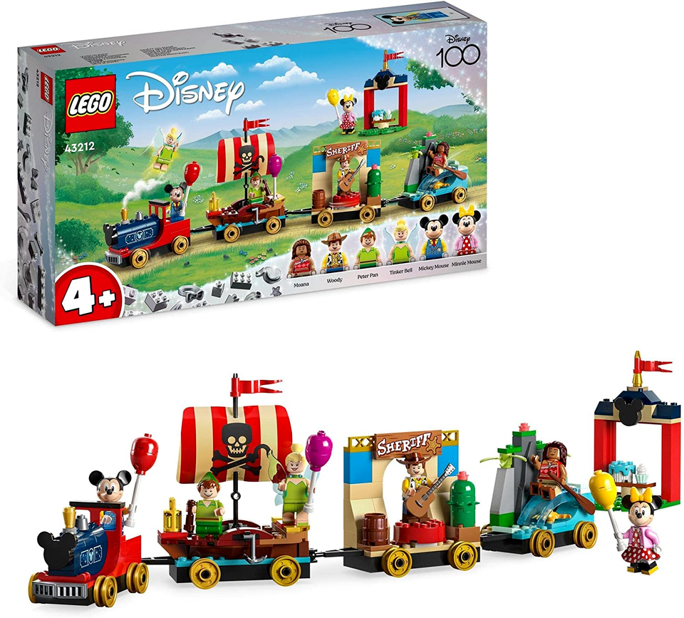 LEGO Disney 100 Celebration Train 43212 Building Toy Set 100th Anniversary 4+