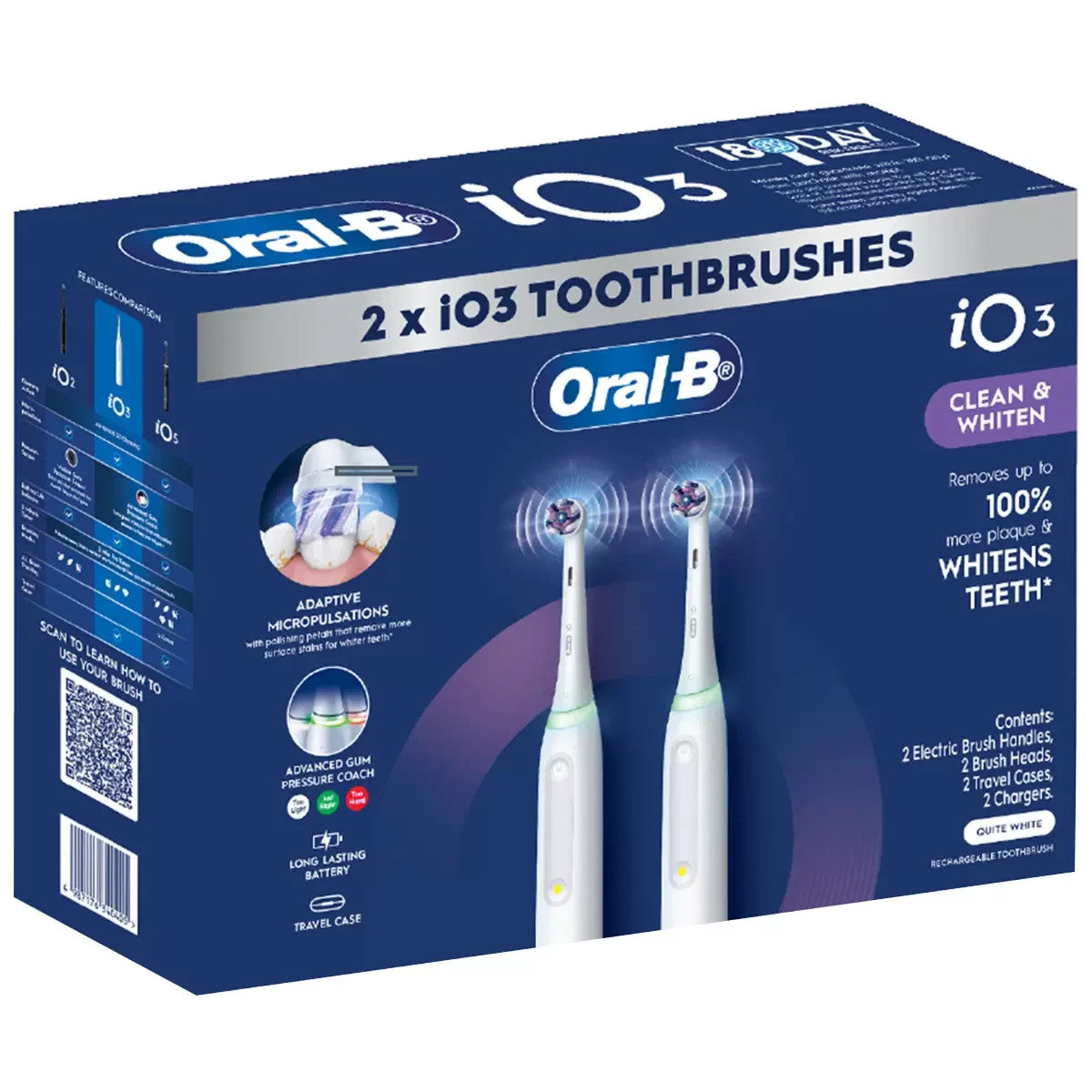 Oral B-IO3 Series 3 Dual Handle Electric Toothbrush