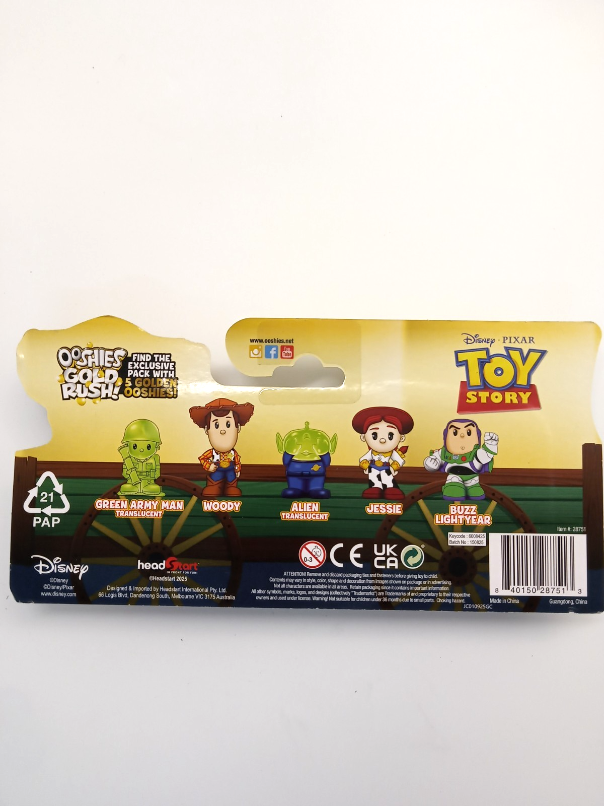 Ooshies Toy Story Gold Rush Golden 5-Pack