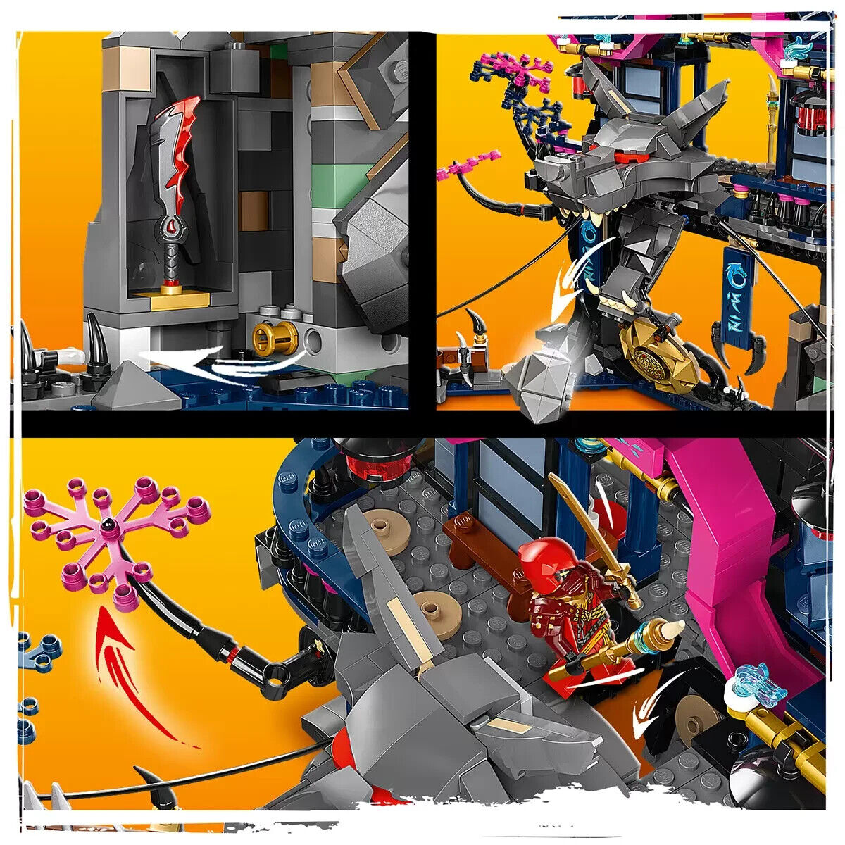 LEGO NINJAGO Wolf Mask Shadow Dojo 71813 - Brand New Free Shipping