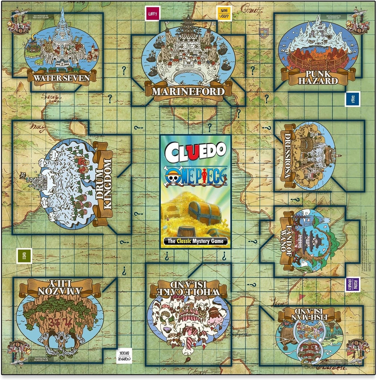 Cluedo One Piece Board Game Hasbro Brand New