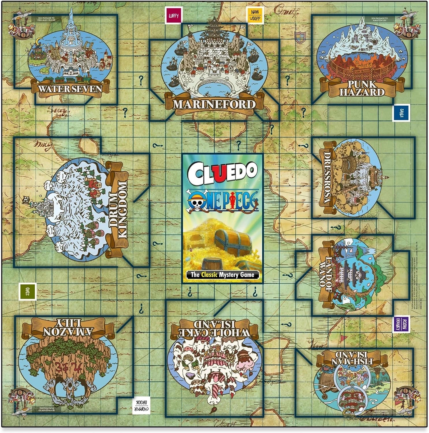 Cluedo One Piece Board Game Hasbro Brand New