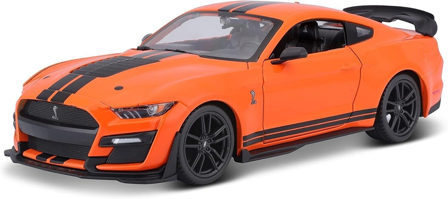 Maisto 1:18 Diecast Special Edition 2020 Mustang Shelby GT500 Model Car Orange