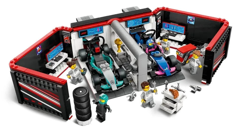 LEGO 60444  City F1 Garage & Mercedes-AMG & Alpine Cars - Brand New Sealed