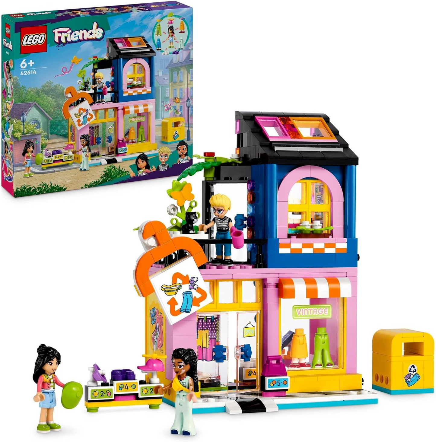 LEGO® Friends Vintage Fashion Store 42614 Social-Emotional Toy, Buildable Model,