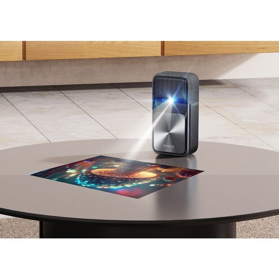 Brand New AIWA 100" MAX Ultra Short Throw Smart Projector 350 lumens + Soundbar