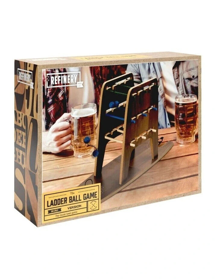 REFINERY & CO Wooden Tabletop Game Ladder Ball Mini