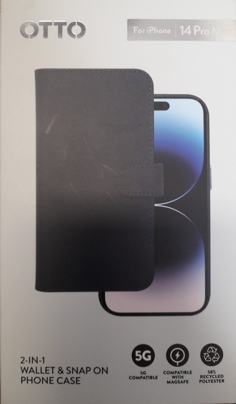 OTTO 2 in 1 Wallet & Snap on Phone Case for iPhone 14 Pro Max 5G Magsafe