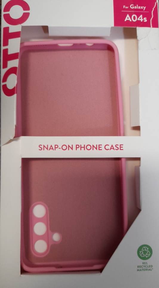 Otto Snap On Phone Case for Samsung Galaxy A04s Pink Color