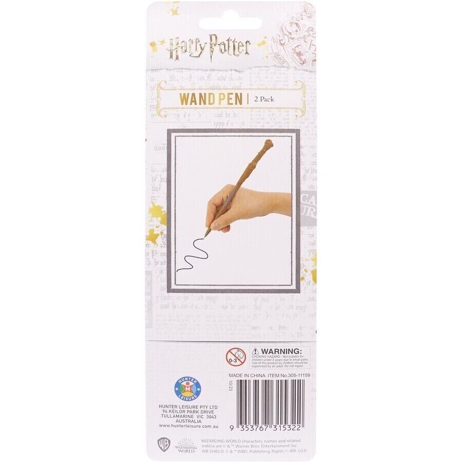 Harry Potter and Hermoine Magic Wand Pens 2 Pack - Wizarding World