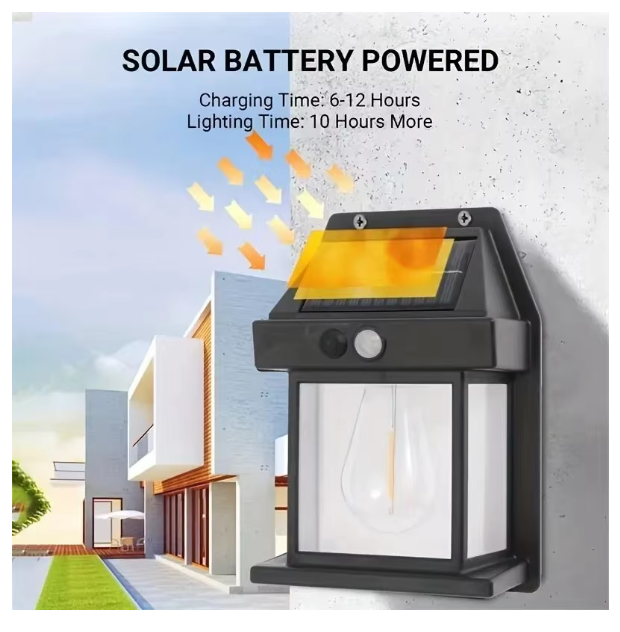 Waterproof LED Solar Powered Wall Light Outdoor Motion Sensor Garden Security