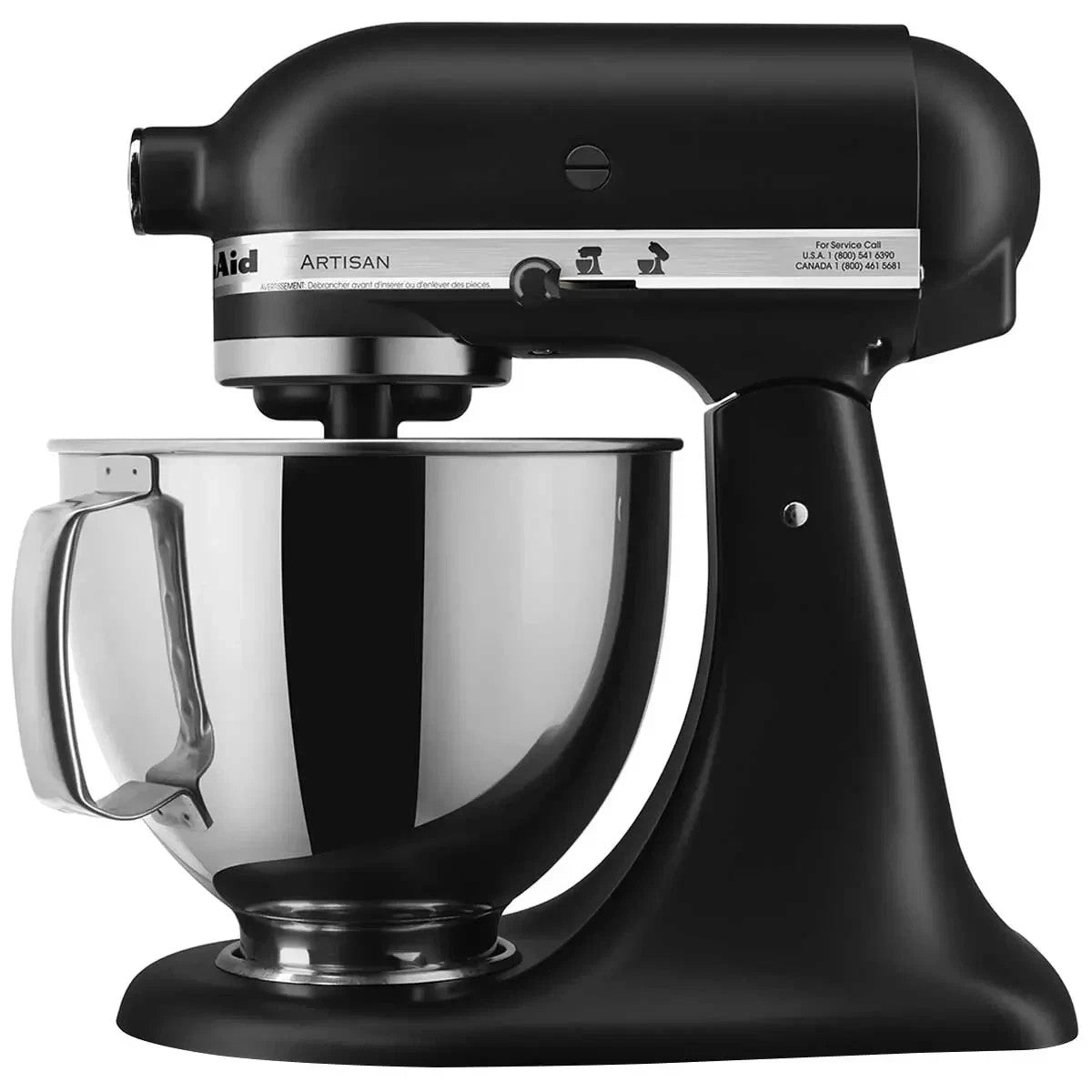 Kitchenaid KSM150 4.8L Artisan Stand Mixer Black 5KSM150PSABM