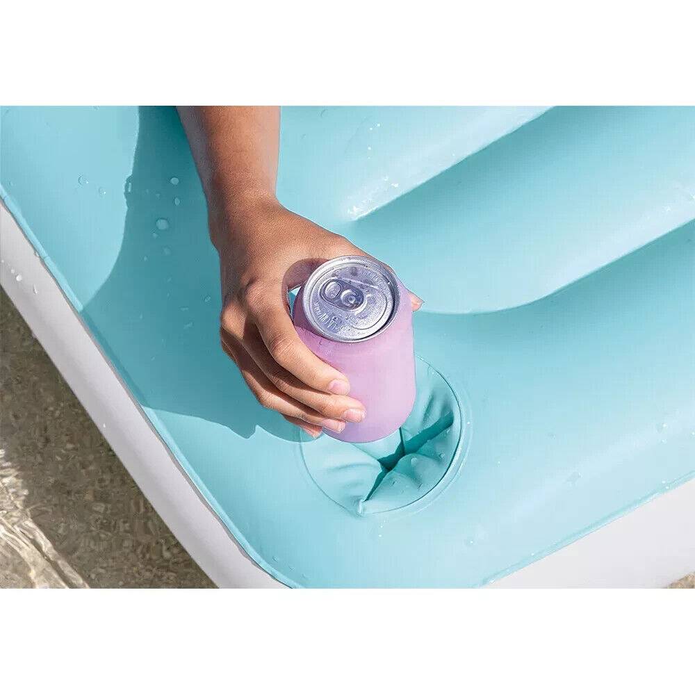 Intex Water Lounge 3.10x1.83m Vinyl Inflatable Swimming Pool/Beach Float Blue