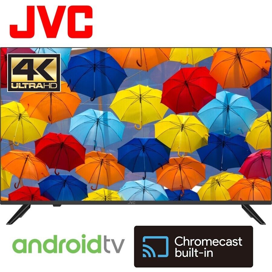 JVC 43" 4K UHD Edgeless Android TV™ VESA Google Voice Free Shipping