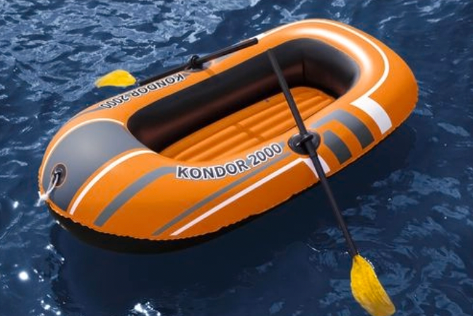 H2OGO 114cm Inflatable Kondor Boat Pool Set