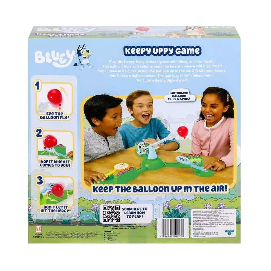 Bluey Keepy Uppy Board Game Help Bluey Bingo Chilli Keep The Motorized Balloon