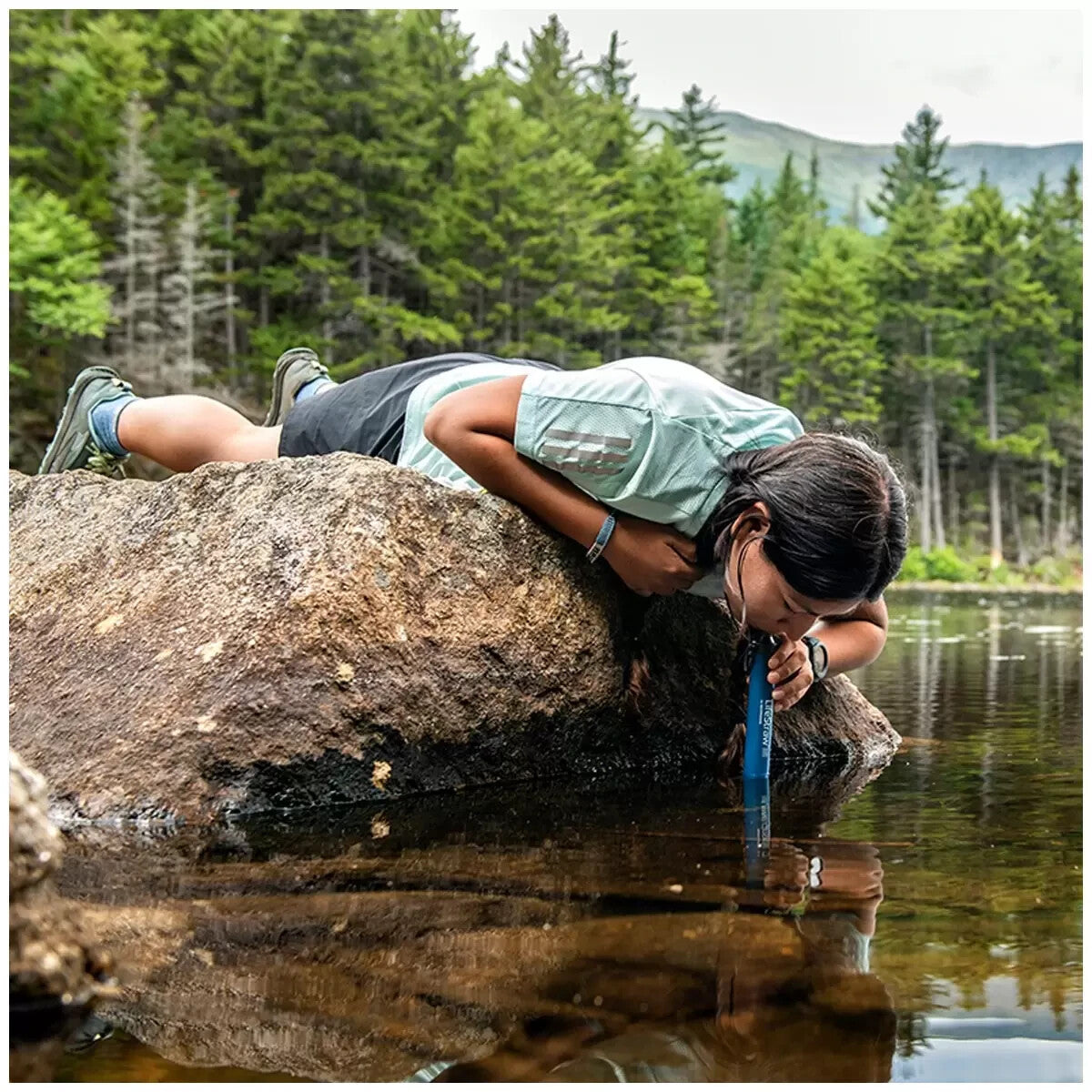 Lifestraw Personal Water Filter Straw Purifier for Hiking, Camping, Emergency