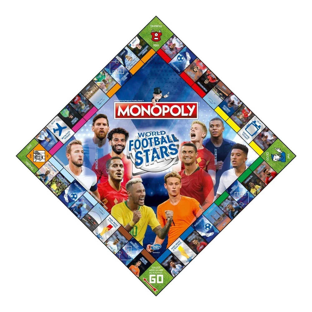Monopoly World Football Stars Edition Board Game Soccer Lionel Messi Salah