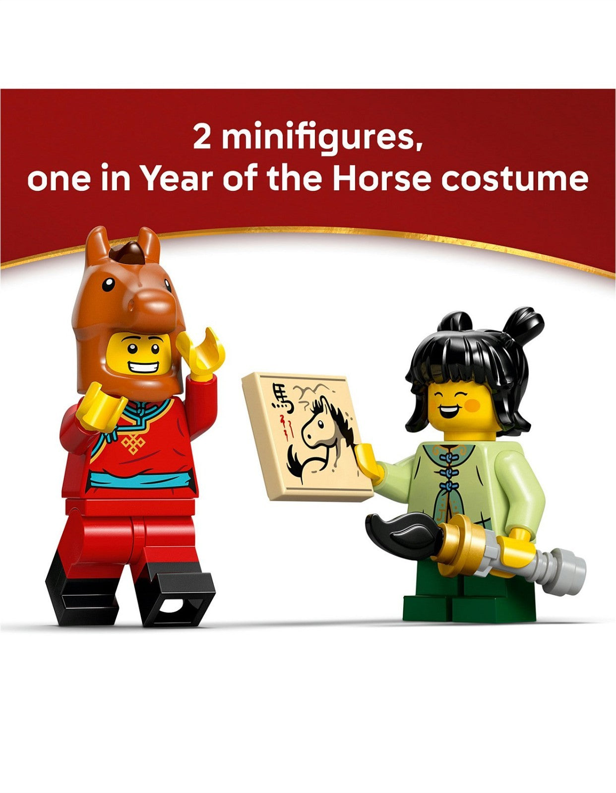 LEGO 80119 Galloping Horses Canvas  Lunar New Year CNY Year of Horse New AU