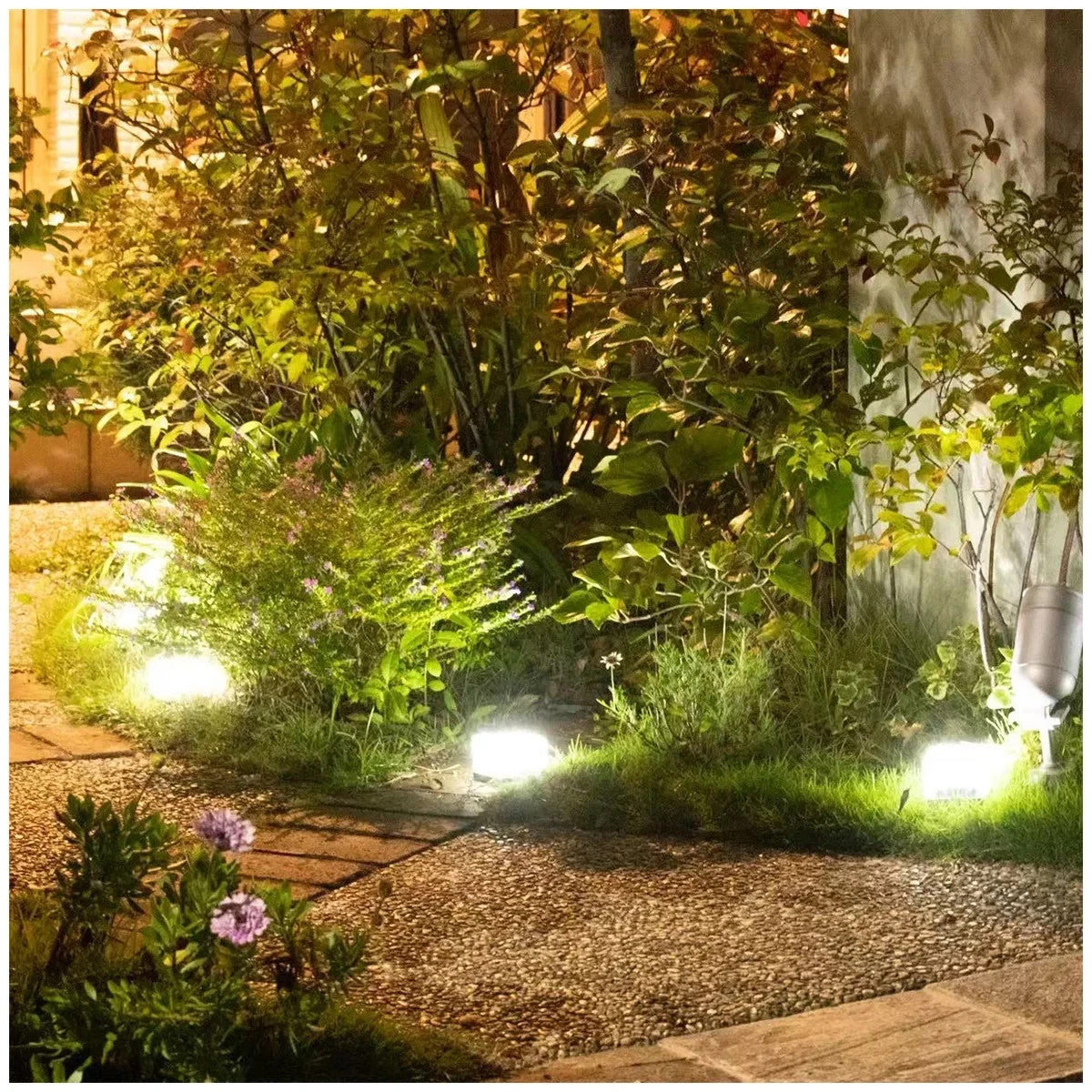 Dais Solar Brick Light Outdoor Lights Path Garden Camping LED 6 Pack Cool White