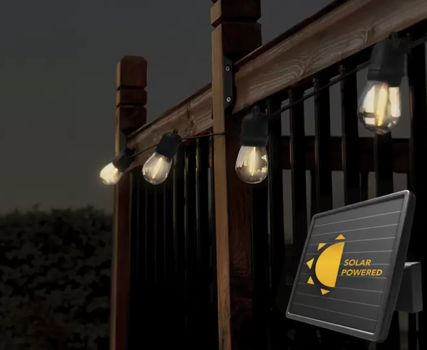 Sunforce 15 LED Solar String Lights with Remote Control 10.67M Brand New