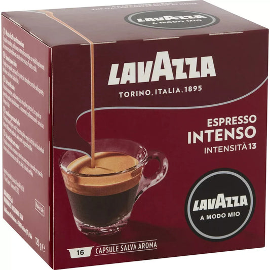 Lavazza Intenso  Espresso Coffee Pods Capsules 16 Pack