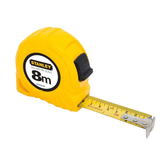 Stanley 8m Tape Measure Millimetre Scale