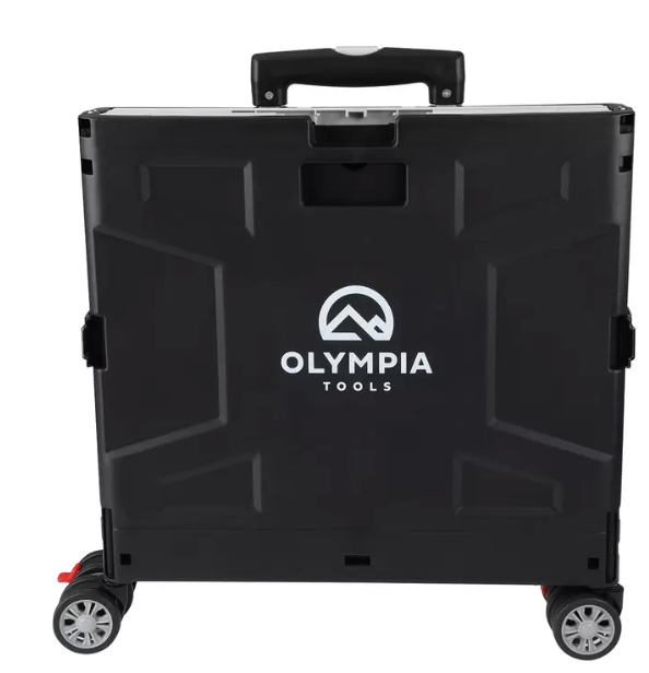 Olympia Portable Folding Shopping Cart 360-degree rotatable wheels Max 75 kgs