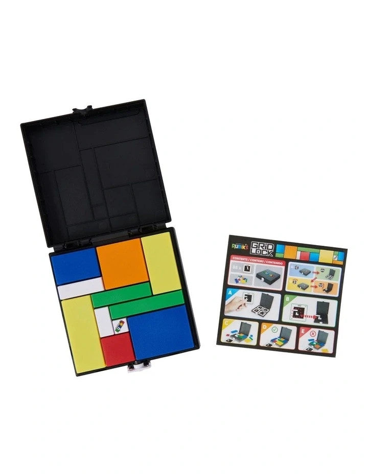 Genuine Original Rubik's Gridlock Game Toy Puzzle Board Kids Strategy Block