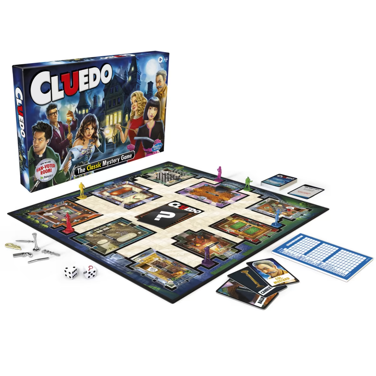 Cluedo The Classic Murder Mystery Board Games 2 to 6 Players Ages 8+ Family Game
