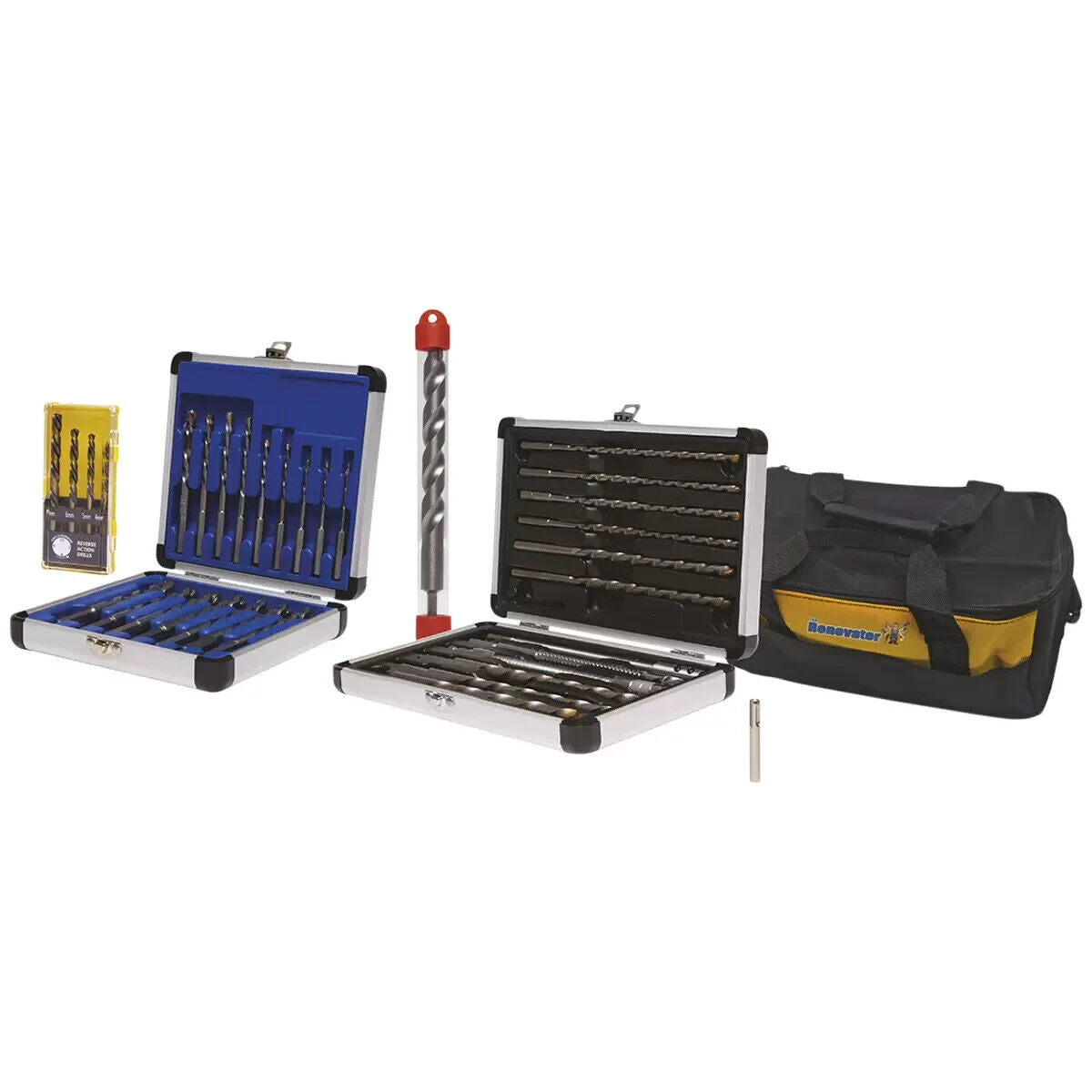 The Renovator Does It All Drill Bits Large Kit V2 Yellow