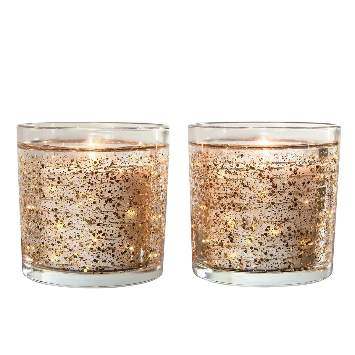 Avaria Allura LED Candles Light Deco 2 Pack - Gold or Silver