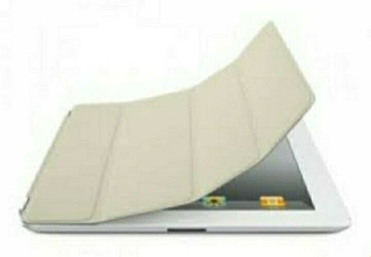 Genuine Apple iPad 2/3/4 Smart Cover Leather Cream MD305FE/A Brand New