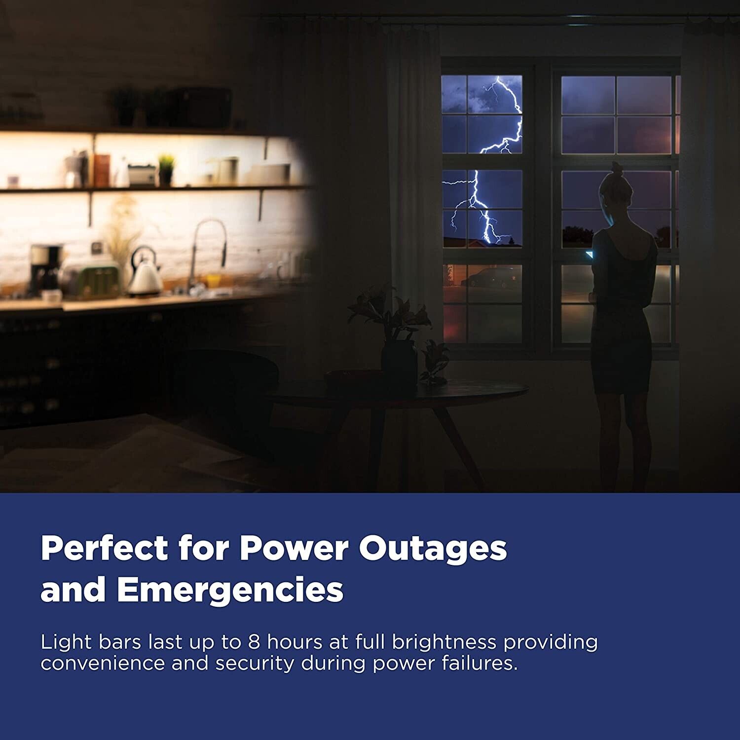 Westinghouse 3-Pack Rechargeable LED Wireless Wave Activated Light Bar Kitchen