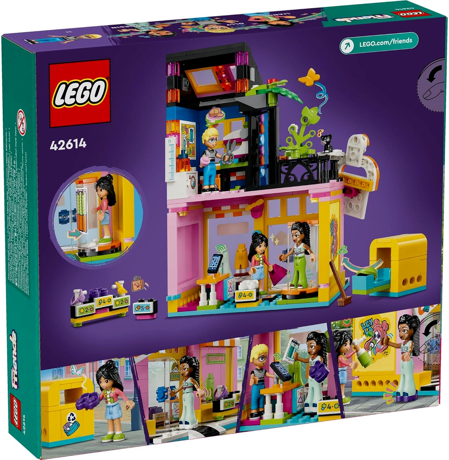 LEGO® Friends Vintage Fashion Store 42614 Social-Emotional Toy, Buildable Model,