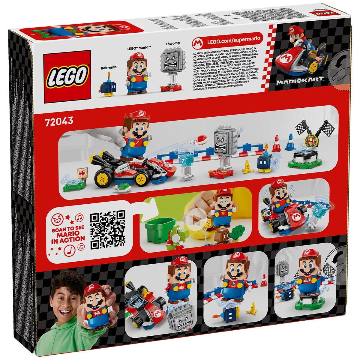 LEGO Super Mario 72043 - Mario Kart Interactive Lego Mario and Standard Kart