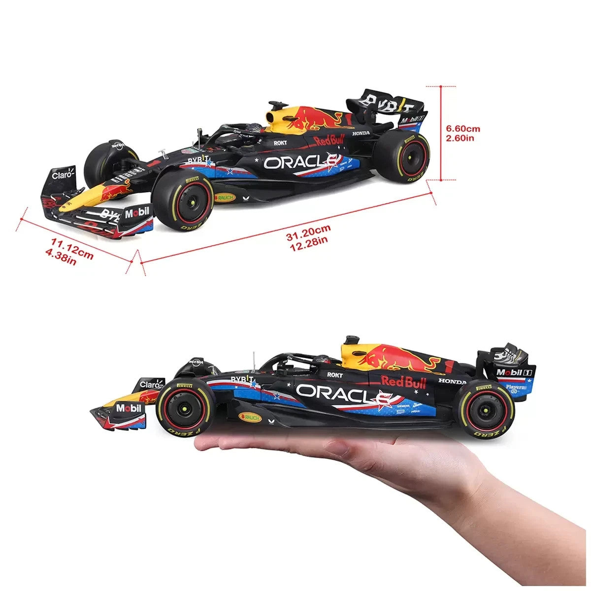 Maisto 1:18 Scale Formula 1 Diecast Cars Oracle Red Bull Racing 2023 Austin Max