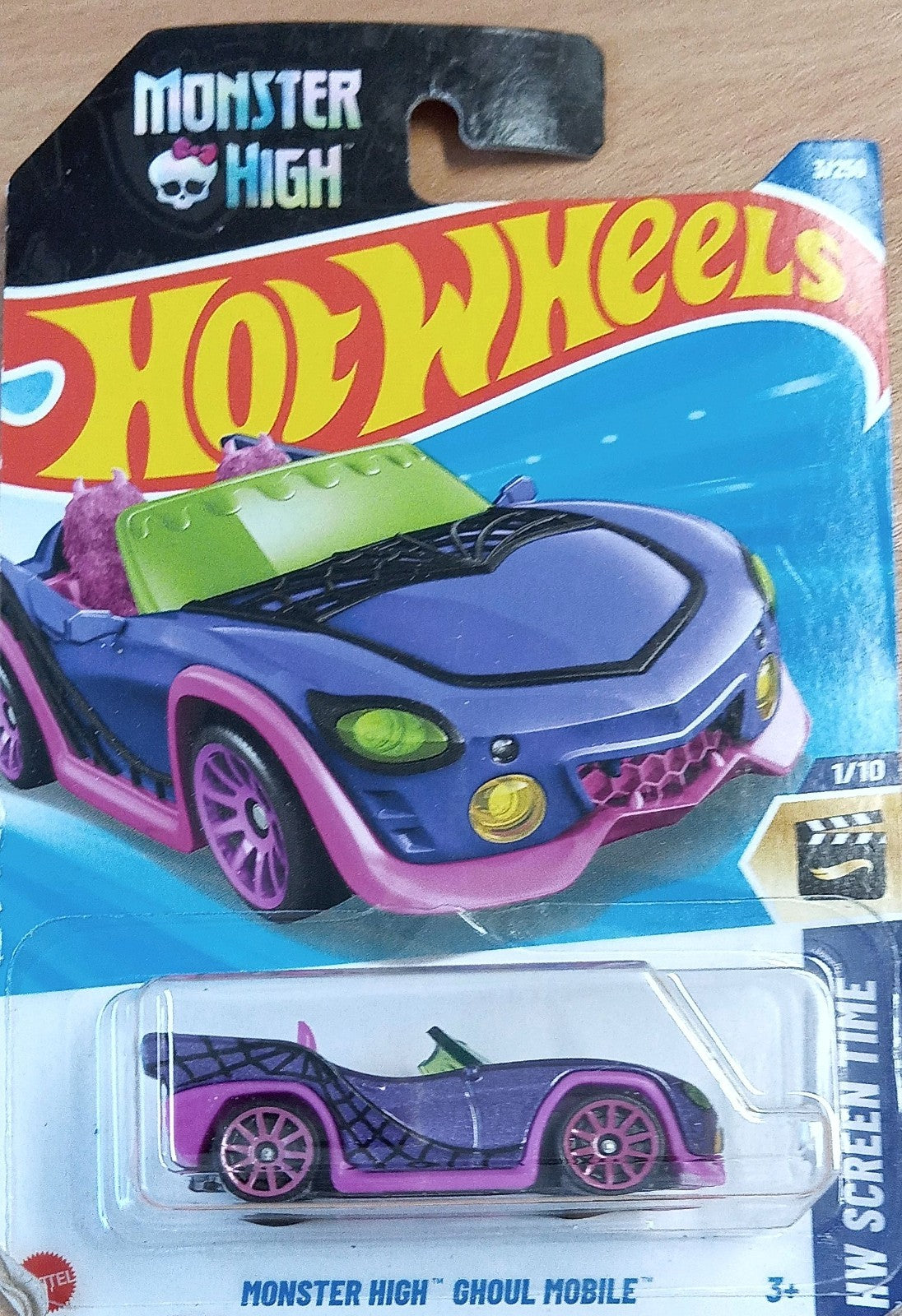 Hot Wheels 2025 3/250 – Monster High™ Ghoul Mobile™ – Screen Time 1/10