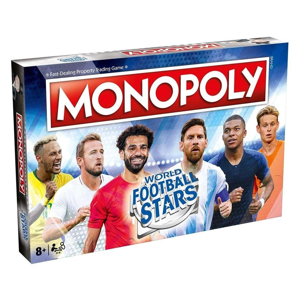 Monopoly World Football Stars Edition Board Game Soccer Lionel Messi Salah