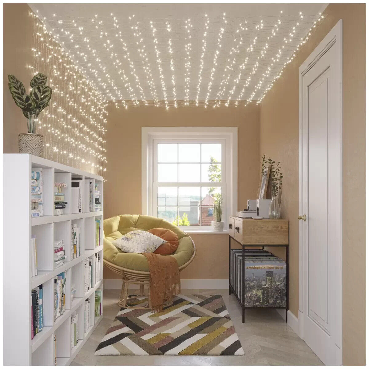 AVAH Fairy String Light Curtain 3M x 3M 1200 LED Dimmable Remote Timer 8 mode