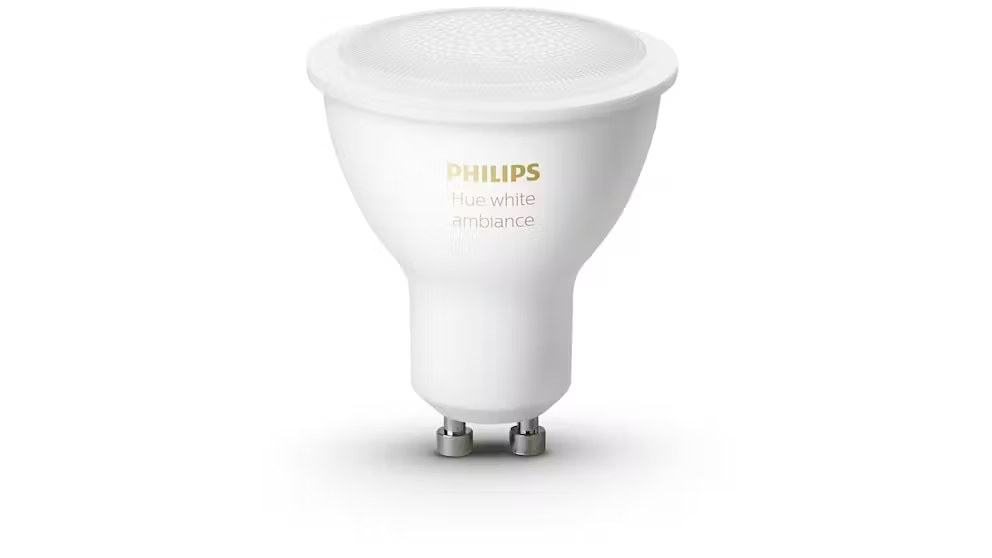 Philips Hue White Ambiance GU10 Smart LED 5W Downlight Bulb - Bluetooth & Wi-Fi 