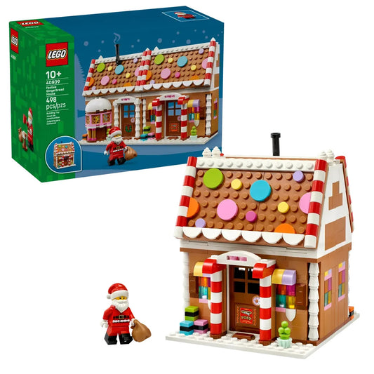 LEGO 40809 Festive Gingerbread House Christmas Holiday with Santa Sack NEW