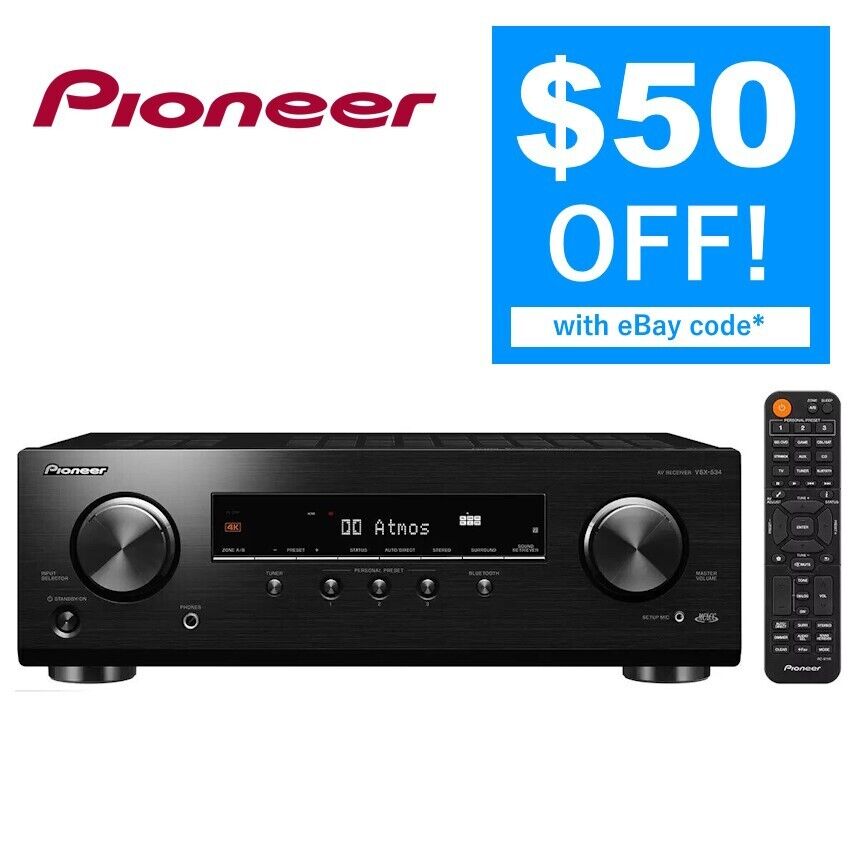 Pioneer 5.2 Channel 4K Amplifier VSX534 Home Theatre Amplifier Dolby Atmos
