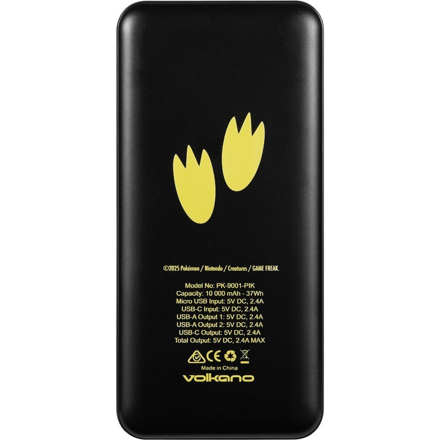 Volkano Pokemon 10,000mAH Powerbank with 3 Charging Points - Brand New