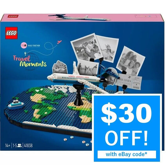 LEGO 41838 Family Travel Moments Jet world map photo holders Toy Building Set