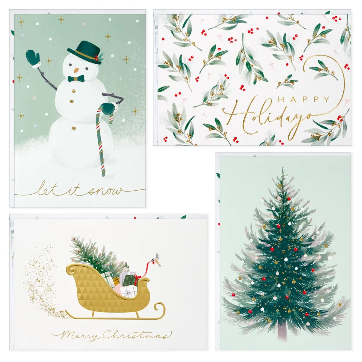 Hallmark Traditional Holiday Card Assortment 40 Pack - Classic Icons