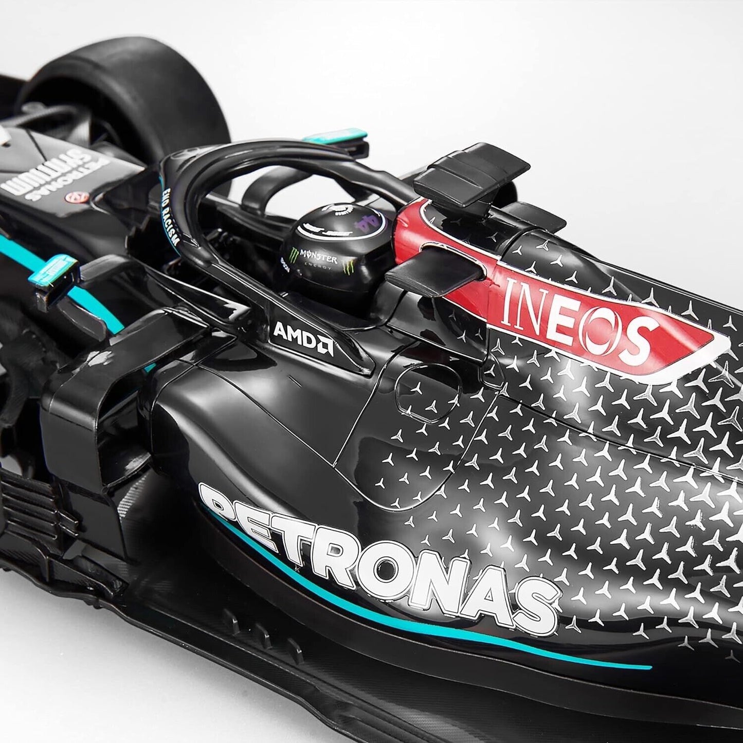 RASTAR 1:12 Black Licensed Mercedes-AMG F1 W11 EQ Performance Remote Car, 2.4GHz