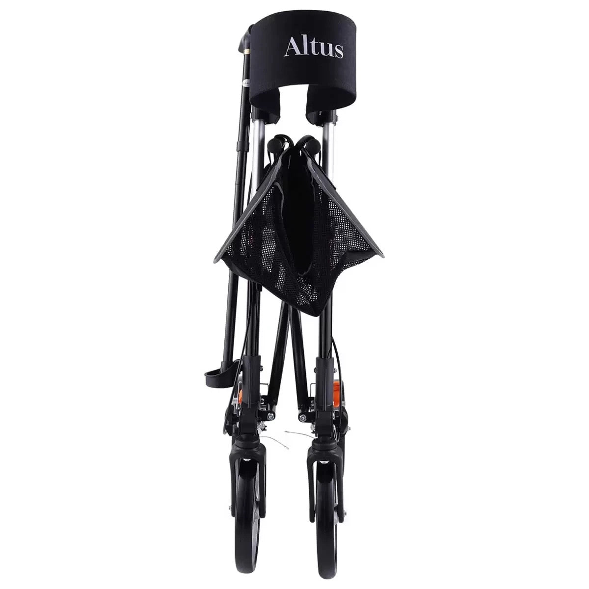 Altus Deluxe Euro Style Walker Rollator 10 Inch Wheel Black