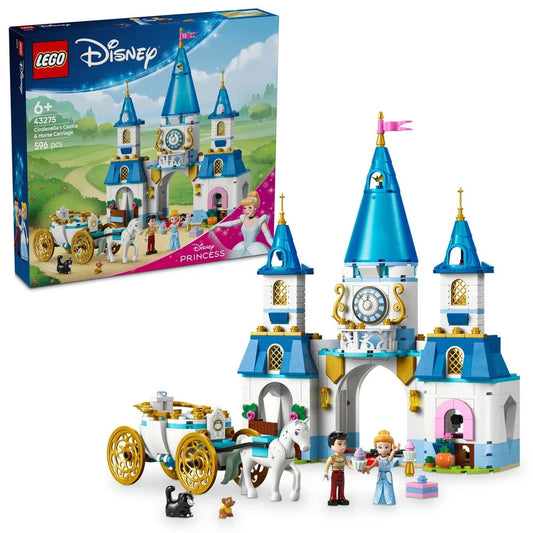 LEGO Disney Princess Cinderella's Castle and Horse Carriage (43275) NEW